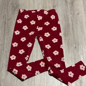Carters Floral Red Kids Leggings